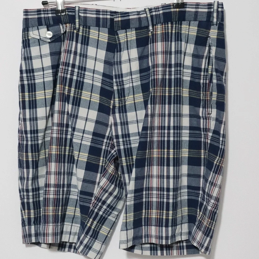 Vintage Polo Ralph Lauren Shorts Mens 36 Plaid Cotton 10